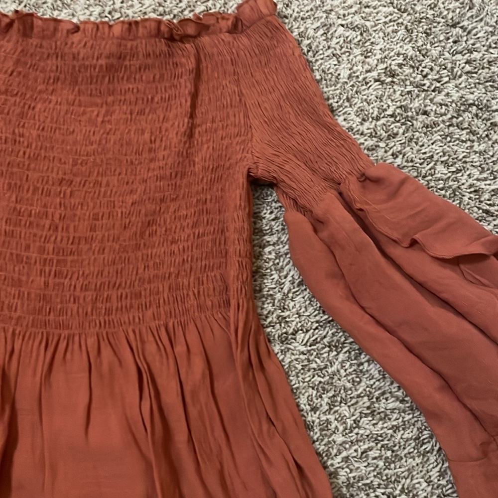 Dark orange blouse - Picture 2 of 2
